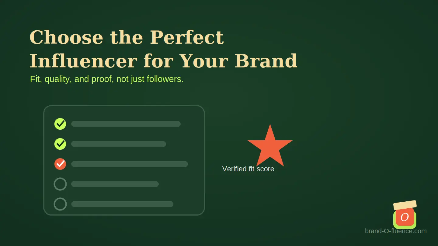 choose the perfect influencer for your brand